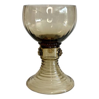 Antique Roman Style Mouth-Blown Art Glass from Ittig Glassworks, Germany, 1900s For Sale