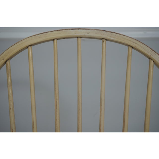 1970s Pair of Vintage 2 Tone Bow Back Windsor Chairs For Sale - Image 5 of 18