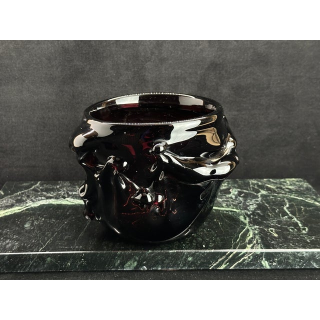 Signed Studio Art Glass Bowl, Robert Naess 1979 #130 For Sale - Image 4 of 8