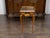 A French Louis XV style walnut side table from the 19th century, with tray top, single drawer and cabriole legs. Created...