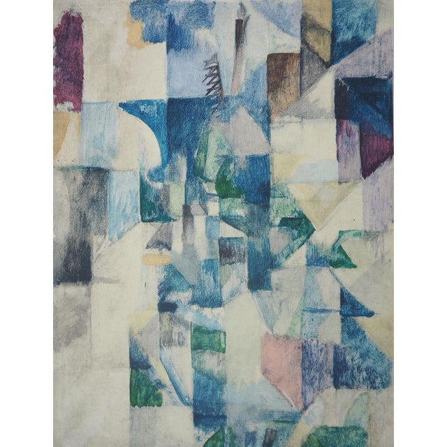 Robert Delaunay (1885-1941) Window on the City Original color stencil On heavy paper, 24 x 31 cm (approx. 9 x 12 inches)...