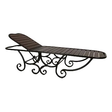 Italian Brown Wood Daybed For Sale