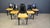 Vintage Black Leather and Fabric Dining Chairs, 1980s, Set of 6 For Sale - Image 13 of 14