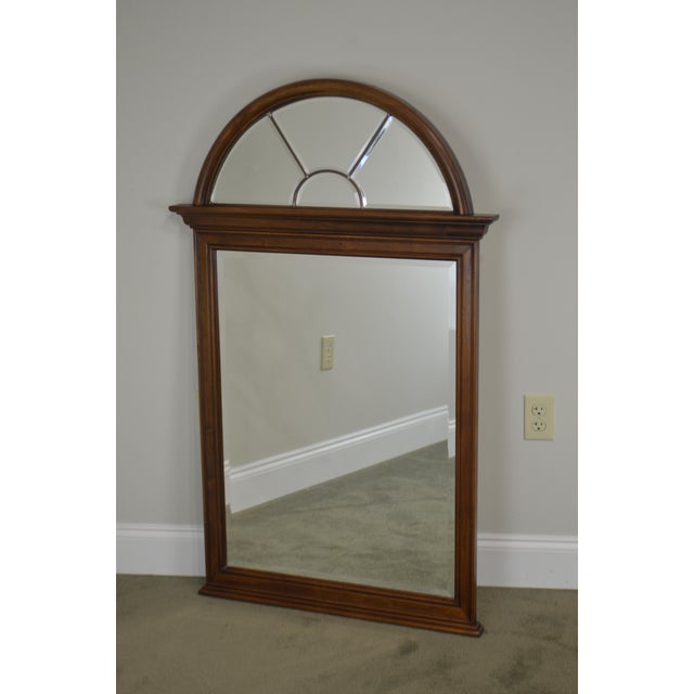 Lexington Cherry Arch Top Beveled Mirror Chairish