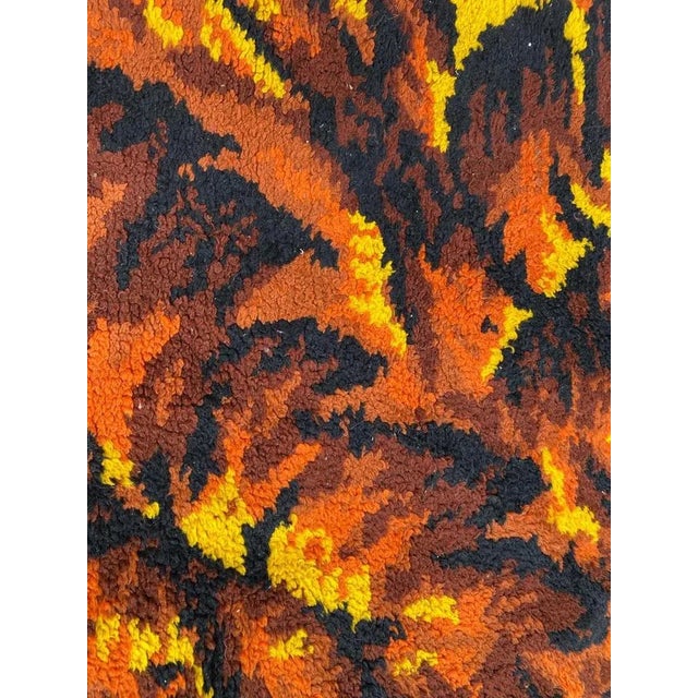 French Art Deco Rug, 1940s For Sale - Image 4 of 13