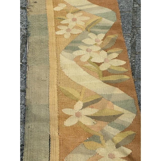 Antique French Aubusson Tapestry Border Fragment, 1890s For Sale - Image 16 of 18