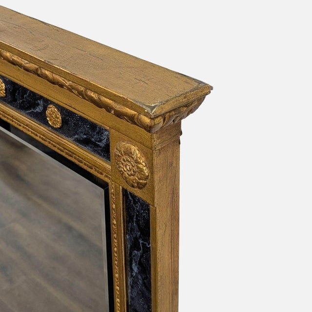 Neoclassical Carvers' Guild Neo Classical Regency Trumeau Mirror For Sale - Image 3 of 6