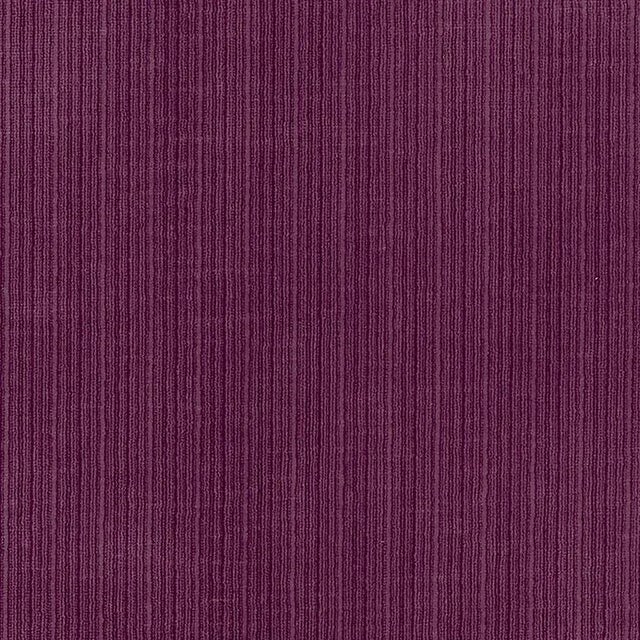 Contemporary Schumacher Antique Strie Velvet Fabric in Plum For Sale - Image 3 of 3
