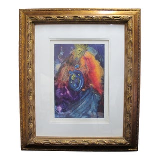 Salvador Dali Framed Lithograph Signed in Plate Vanity of Vanities With Coa For Sale