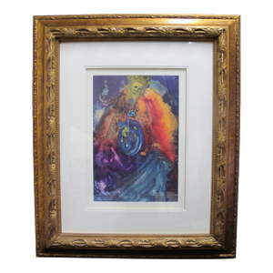 Salvador Dali Framed Lithograph Signed in Plate Vanity of Vanities With Coa