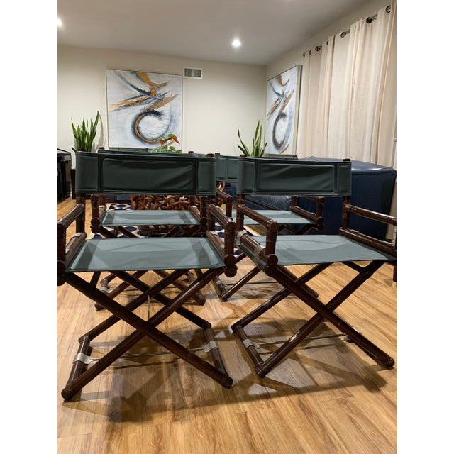Add a touch of elegance to your home or office with this set of four McGuire Director's X-Chairs. Crafted with expert...