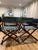 Add a touch of elegance to your home or office with this set of four McGuire Director's X-Chairs. Crafted with expert...