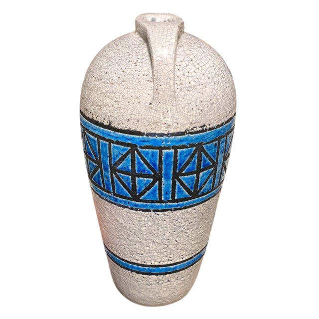 A beautiful large Aldo Londi for Bitossi vase. Retains its original label from Raymor and is signed on the underside....