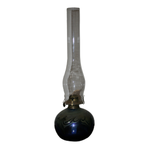 Vintage Art Nouveau Style Oil Lamp