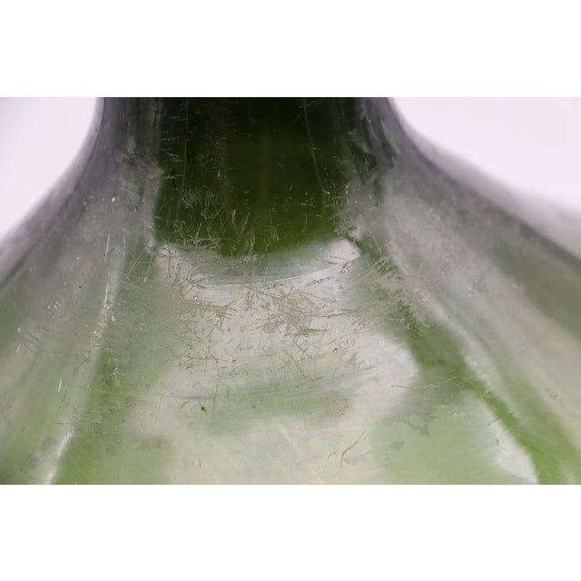19th Century Large Antique Blown Glass Portuguese Demijohn For Sale - Image 6 of 12