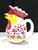 Italian Late 20th Century Deruta Hand Painted Italian Pottery Rooster Pitcher For Sale - Image 3 of 5