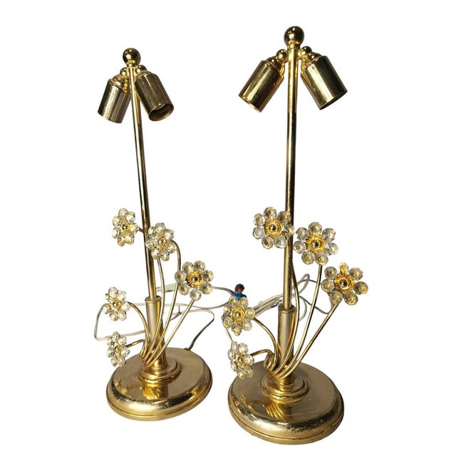 Goldenrod Table Lamps from Palwa, 1950s, Set of 2 For Sale - Image 8 of 8