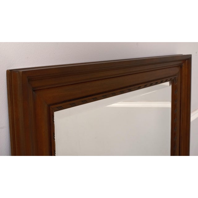 Traditional Henkel Harris Model H-8 Beveled Glass Mahogany Mirror For Sale - Image 3 of 8