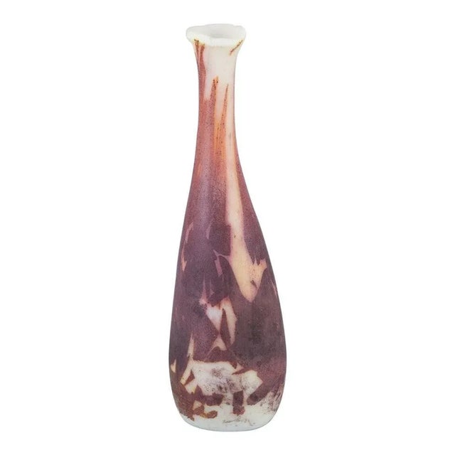 Tall Narrow-Necked Murano Glass Vase from Cenedese, 1960s For Sale - Image 10 of 10