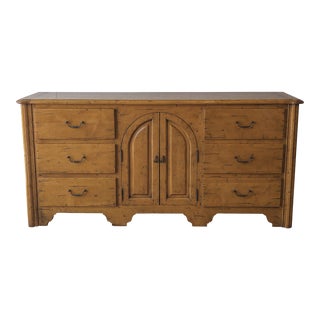 Rustic Spanish Oak Credenza For Sale