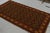 Transitional Vintage Mid-Century Geometric Floral Red and Green Wool Rug – Orange-Brown Accents For Sale - Image 3 of 8