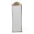 Italian Hollywood Regency Brass & Shell Top Wall Mirror With Beveled Glass For Sale