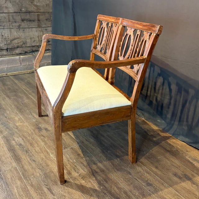 Late 18th Century 18th Century Italian Carved Wood and Newly Upholstered Loveseats-a Pair For Sale - Image 5 of 12