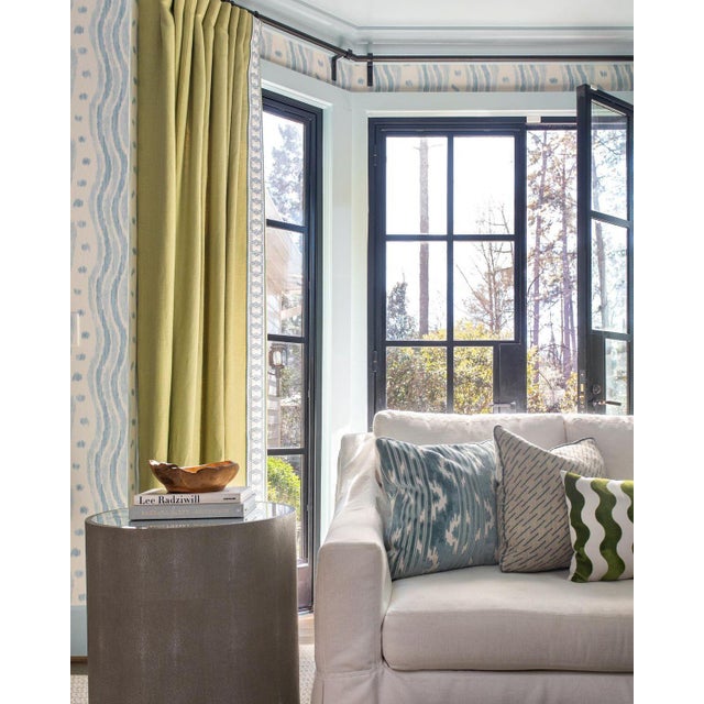 2020s Made Goods Cara Side Table in Sand Faux Shagreen For Sale - Image 5 of 6