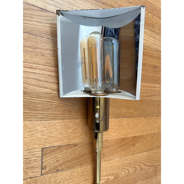 Vintage Koch & Lowy Adjustable Brass Floor Lamp For Sale - Image 9 of 11