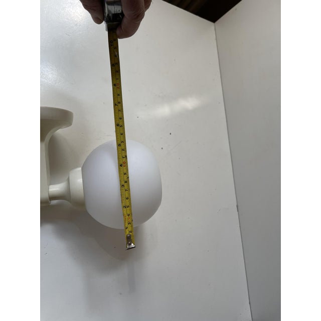 Cream Vintage Scandinavian Bathroom Wall Sconce, 1970s For Sale - Image 8 of 9