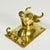 Brass Mid-Century Boho Chic Farmhouse SoutwesternBrass Bull Wall Hooks - 3 Small Key, 1 Large Hook For Sale - Image 8 of 9