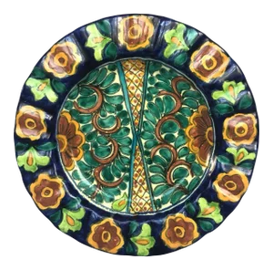 1970s Decorative Spanish Pottery Bowl