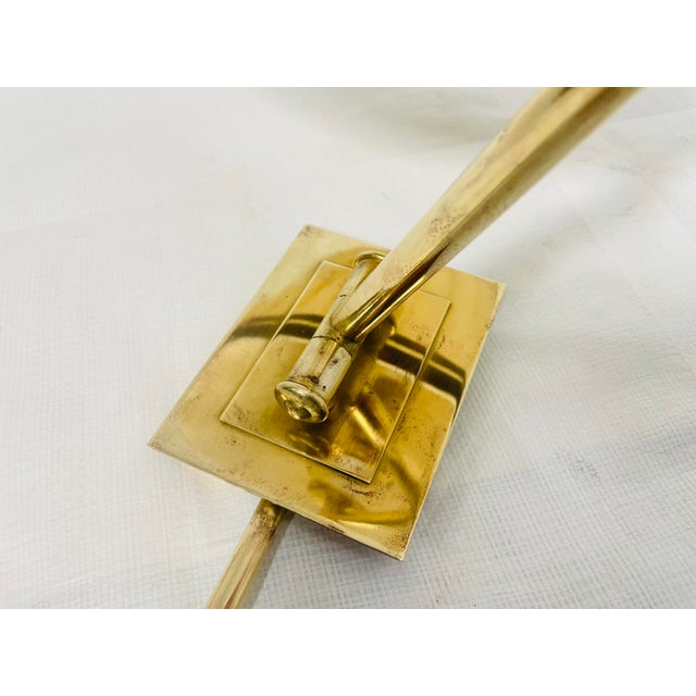 Pair of Visual Comfort Brass Swing-Arm Plug-in Wall Sconces For Sale - Image 18 of 18