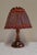 Art Deco German Table Lamp with Copper Base and Pink Tinted Glass Segments by Lamplove, 1930s, in Very Good conditions....