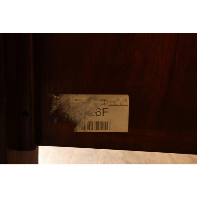 Baroque Style King Size Mahogany High Back Carved Bed Frame For Sale - Image 18 of 18