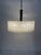 Original doria leuchten chandelier from the 1970s, featuring the distinctive thick, textured glass cylinders...