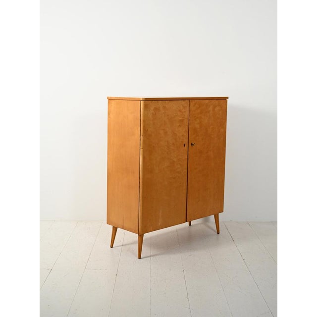 Vintage Scandinavian Birch Cabinet, 1950s For Sale - Image 4 of 11