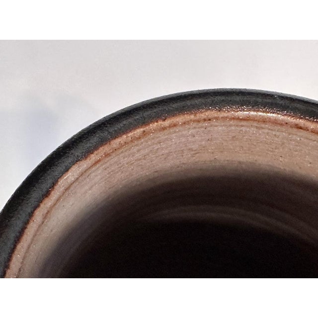 Bauhaus Glazed Studio Ceramic Art Vase from Eva Kumpmann, Germany, 1950s For Sale - Image 6 of 12