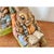 Pair of hand painted cast resin rabbit bookends designed by Telle M. Stein. They are signed and dated 2004 in the cast....