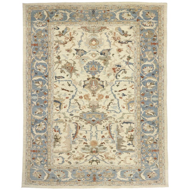 Persian Sultanabad Rug - 12'09 X 16'04 For Sale - Image 9 of 9