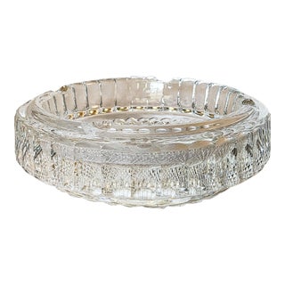 Large Circa 1960s Waterford Crystal Cigar Ashtray Catchall For Sale