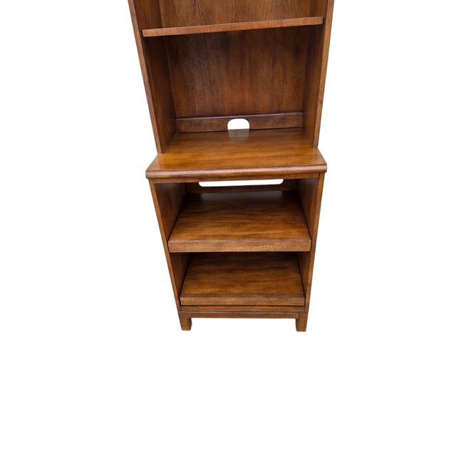 Ethan Allen 1990s Ethan Allen Tango Hawke Bookshelf Hutch Home Office Collection Cabinet For Sale - Image 4 of 10