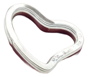 Tiffany & Co Estate Heart Money Clip or Bookmark Sterling Silver