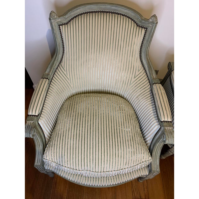 Pair of Dennis and Leen, Louis XVI-style Montalembert Chairs For Sale In Los Angeles - Image 6 of 10