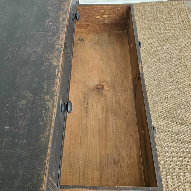Antique Ebonized Pine Chest of Drawers - Circa 1830 For Sale - Image 15 of 18