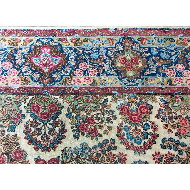 Early 20th Century Early 20th Century Persian Kirman Rug For Sale - Image 5 of 15