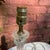 Vintage Clear & Blue Glass Table Lamp For Sale - Image 4 of 10
