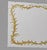 Art Deco Antique Gold Gilt Venetian Etched Wall Mirror Beveled Glass Rectangle Vintage For Sale - Image 3 of 9