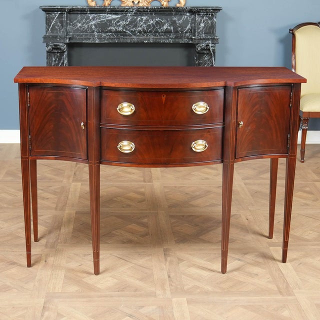 Vintage Hickory Mahogany Sideboard For Sale - Image 13 of 15