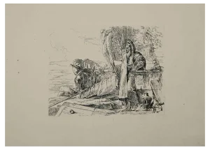 Giambattista Tiepolo, Philosopher Standing with a Book, Lithograph, 1785